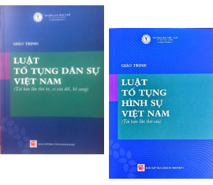 Combo (2 Cuốn Sách) Giáo trình luật tố tụng dân sự Việt Nam + Giáo trình luật tố tụng hình sự Việt Nam (Tái Bản) Đại Học Luật TP. HCM