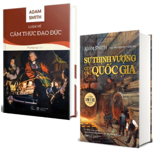 Combo (2 Cuốn Sách) Luận về cảm thức đạo đức + Sự Thịnh Vượng Của Các Quốc Gia (Bìa Cứng) Adam Smith
