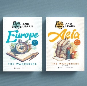 Sách  Pack Your Bags And Learn Europe + Pack Your Bags And Learn Asia (2 cuốn) - The Wanderers