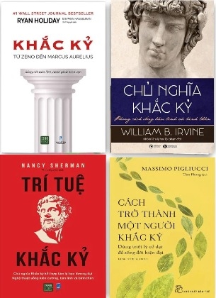 Combo 4 cuốn sách: Khắc Kỷ - Chủ Nghĩa Khắc Kỷ - Trí Tuệ Khắc Kỷ -  Cách Trở Thành Một Người Khắc Kỷ