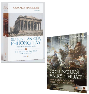 Combo (2 Cuốn Sách) Sự suy tàn của phương Tây + Con Người Và Kỹ Thuật (Bìa Cứng) Oswald Spengler