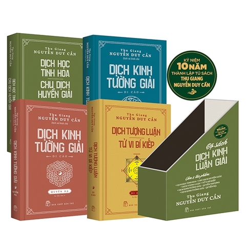 Bộ Sách Dịch Học (4 Cuốn) Nguyễn Duy Cần: Dịch Tượng Luận, Dịch Kinh Tường Giải, Dịch Học Tinh Hoa, Chu Dịch Huyền Giải