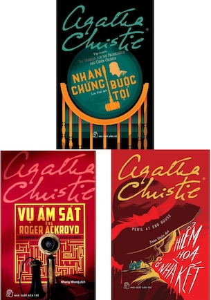 Combo 3 quyển Agatha Christie - Hiểm Họa Ở Nhà Kết - Nhân Chứng Buộc Tội - Vụ Ám Sát Ông Roger Ackroyd