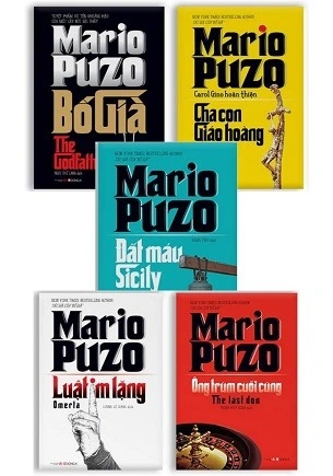 Sách Tuyển Tập Mario Puzo (Trọn Bộ 5 Quyển) - Mario Puzo - Cha con Giáo Hoàng - Đất Máu Sicily -  Luật Im lặng - Ông trùm cuối cùng - Bố già