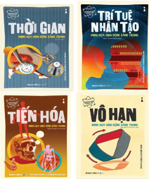 Combo (4 Cuốn Sách) Dẫn Nhập Ngắn Về Khoa Học: Trí Tuệ Nhân Tạo + Tiến Hóa + Vô Hạn + Thời Gian (Minh Họa Sinh Động Bằng Tranh) 