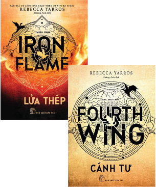 Combo (2 Cuốn Sách) Lửa Thép - Iron Flame + Fourth Wing - Cánh Tư (Rebecca Yarros)
