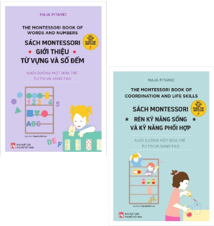 Combo (2 Cuốn Sách) Sách Montessori - Giới Thiệu Từ Vựng Và Số Đếm + Sách Montessori - Rèn Kỹ Năng Sống Và Kỹ Năng Phối Hợp (Maja Pitamic)