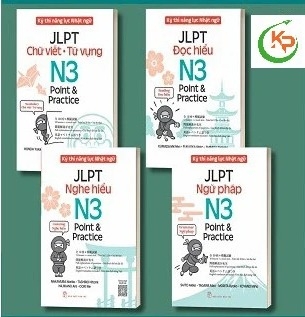 Combo (4 Cuốn Sách) Kỳ Thi Năng Lực Nhật Ngữ - JLPT N3 Point & Practice: Nghe Hiểu - Đọc Hiểu - Chữ Viết-Từ Vựng - Ngữ Pháp - Nhiều Tác Giả