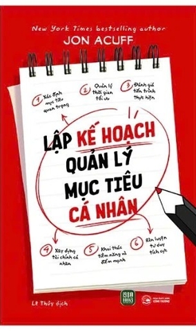 sách Lập Kế Hoạch Quản Lý Mục Tiêu Cá Nhân -  Jon Acuff