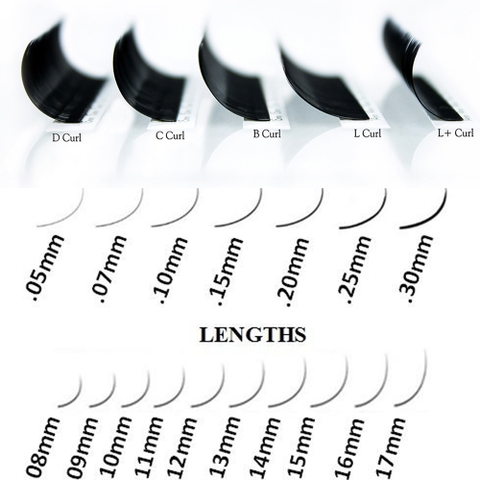 Faux Mink - Individual Lash - 12 & 16 Lines - Lash Tray