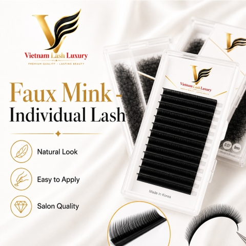 Faux Mink - Individual Lash - 12 & 16 Lines - Lash Tray