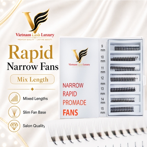 Rapid Narrow - Promade Fans - Mix Length - 1000 Fans