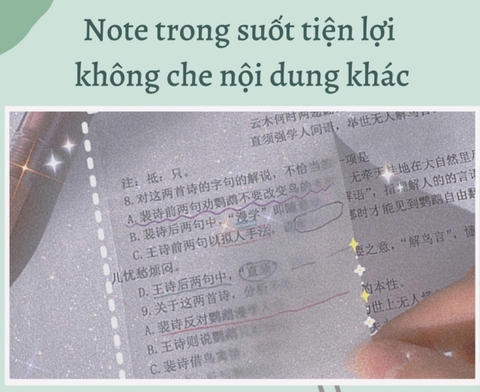 Giấy nhớ trong suốt