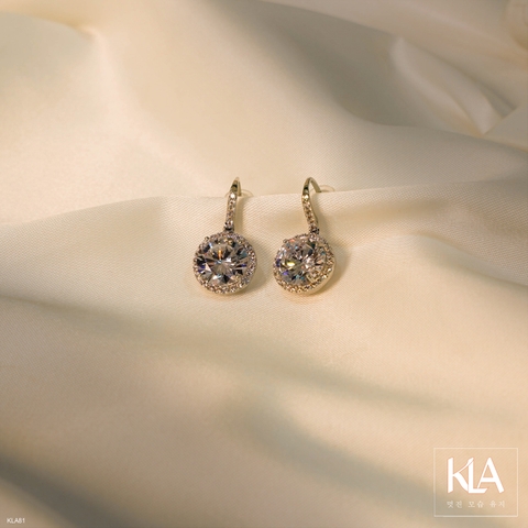 Bông Tai Nữ KLA Premium Limited Gifts KLA81 Đính Đá Moissanite Lấp Lánh