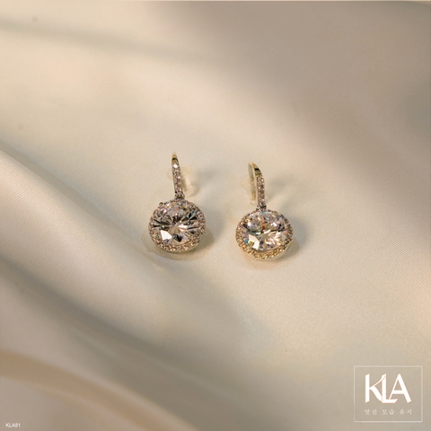 Bông Tai Nữ KLA Premium Limited Gifts KLA81 Đính Đá Moissanite Lấp Lánh