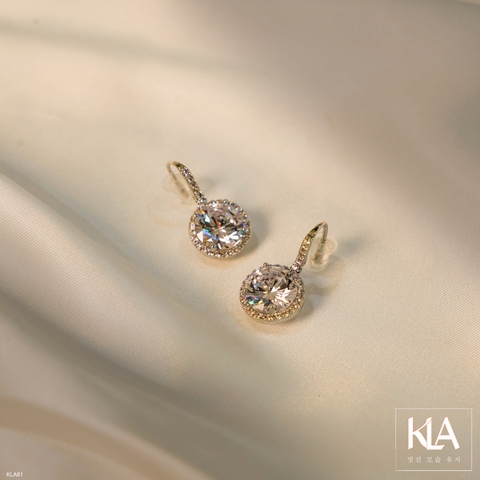 Bông Tai Nữ KLA Premium Limited Gifts KLA81 Đính Đá Moissanite Lấp Lánh