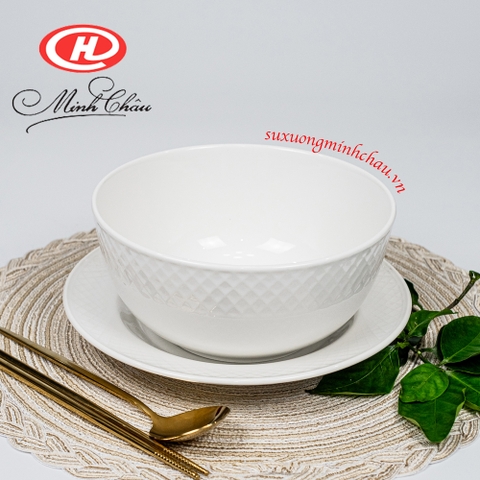 Bát Tô Trắng Sứ Minh Châu Cao Cấp Kiểu Pháp