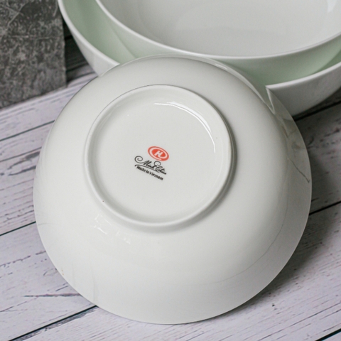 Bát Tô Minh Châu Cao Cấp Sứ Xương Siêu Nhẹ Bát Tô Trắng Trơn BONE-TH [SỨ SIÊU NHẸ]