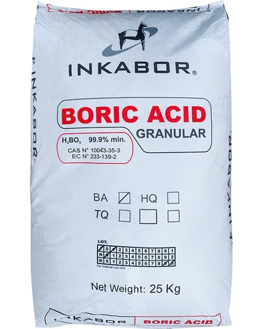 Boric acid ( H3BO3 )