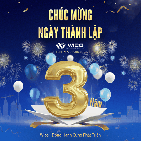 Chúc Mừng 03 Năm Ngày Thành Lập Công ty Wico