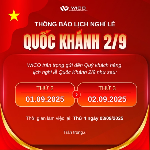 Wico - Thông Báo Nghỉ Lễ Quốc Khánh 2/9