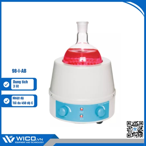 Bếp Đun Bình Cầu Có Khuấy 450 Độ C Xingchen 98-I-AB | 3000 ml