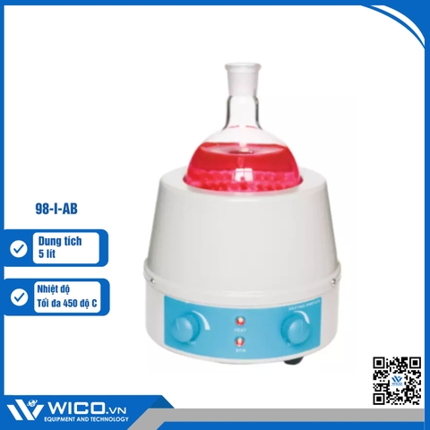 Bếp Đun Bình Cầu Có Khuấy 450 Độ C Xingchen 98-I-AB | 5000 ml