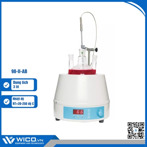 Bếp Đun Bình Cầu Có Khuấy 450 Độ C Xingchen 98-II-AB | 3000 ml