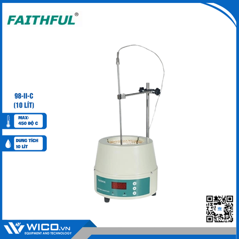 Bếp Đun Bình Cầu Hiện Số Faithful 98-II-C | 10 Lít