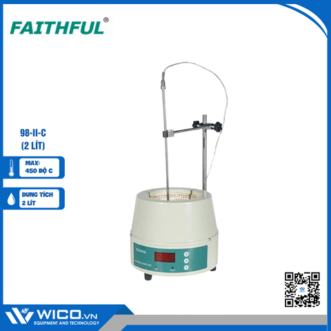 Bếp Đun Bình Cầu 2 Lít Hiện Số Faithful 98-II-C