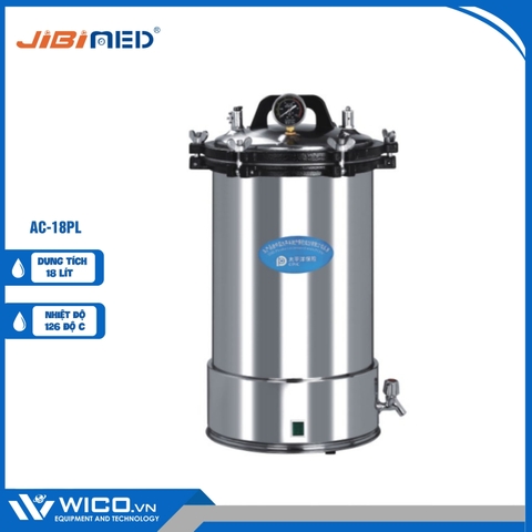 Nồi Hấp Tiệt Trùng Để Bàn Jibimed AC-18PL | 18 Lít