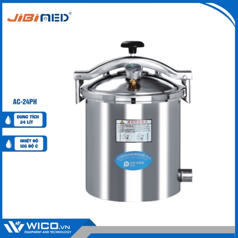 Nồi Hấp Tiệt Trùng Để Bàn Jibimed AC-24PH | 24 Lít