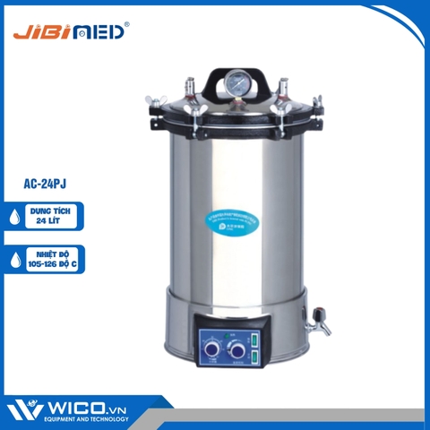 Nồi Hấp Tiệt Trùng Để Bàn Jibimed AC-24PJ | 24 Lít