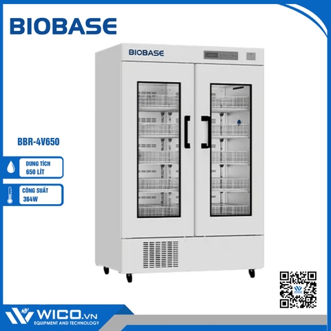 Tủ Bảo Trữ Máu 4 Độ C 650 Lít Biobase Trung Quốc BBR-4V650 | Cửa Kính