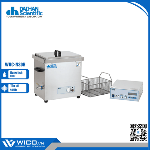 Bể Rửa Siêu Âm Daihan Hàn Quốc WUC-N30H | 30 Lít - Màn Hình LCD