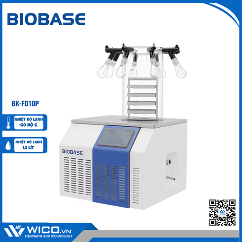 Máy Đông Khô Để bàn Phòng Thí Nghiệm Biobase BK-FD10P | 4 khay