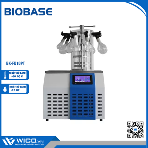 Máy Đông Khô Để Bàn Phòng Thí Nghiệm Biobase BK-FD10PT | 3 Khay