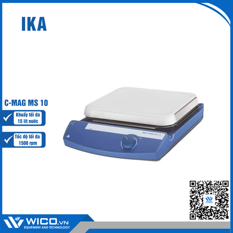 Máy Khuấy Từ 1500 vòng/phút IKA C-MAG MS 10 | 15 lít