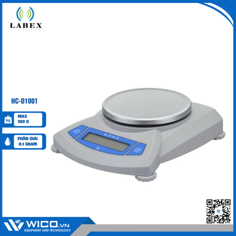 Cân Kỹ Thuật 1 Số Lẻ Màn Hình LCD Labex Anh HC-D1001 | 100g - 0.1g