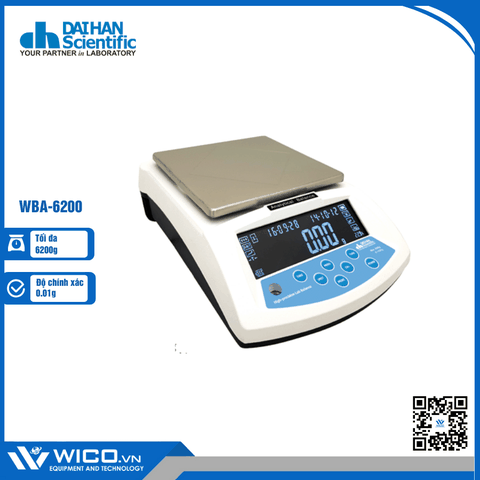 Cân Kỹ Thuật 2 Số Daihan Hàn Quốc WBA-6200 | 6200g/0.01g
