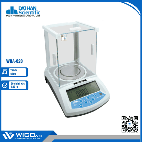 Cân Kỹ Thuật 3 Số Daihan Hàn Quốc WBA-620 | 620g/0.001g