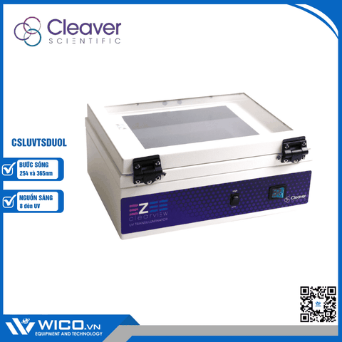 Bàn soi gel 2 bước sóng Cleaver Scientific CSLUVTSDUOL (8 đèn UV)