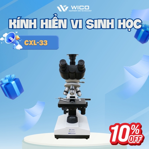 Kính Hiển Vi Sinh Học 3 Mắt Trung Quốc CXL-33 | 1600X