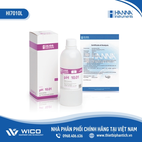 Dung Dịch Hiệu Chuẩn pH 10.01, Chai 500mL HI7010L