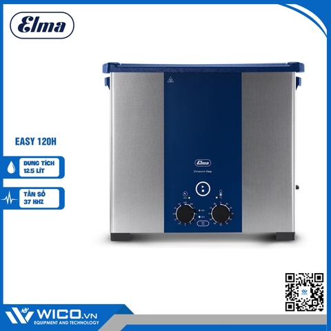 Bể Rửa Siêu Âm Elma Có Gia Nhiệt Easy 120H | 12.9 Lít