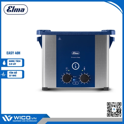 Bể Rửa Siêu Âm Elma Có Gia Nhiệt Easy 40H | 3.9 Lít