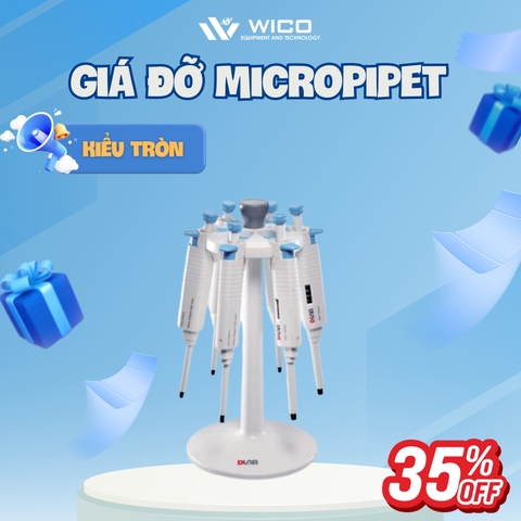 Giá Để Micropipet Dlab Mỹ | Kiểu Tròn - Tối Đa 6 Vị Trí