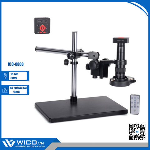 Kính Hiển Vi Kỹ Thuật Số ICO-0808 Thương Hiệu WICO | Camera 16MP - Zoom 180X - 144 Đèn LED