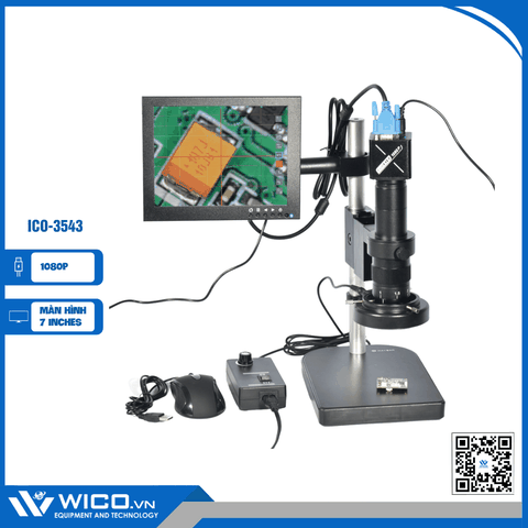 Kính hiển Vi Điện Tử WICO ICO-3543 |  1080P Full HD - Cổng VGA