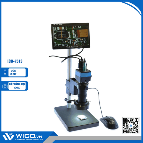 Kính Hiển Vi Điện Tử WICO ICO-4513 |  2.0MP - Cổng VGA